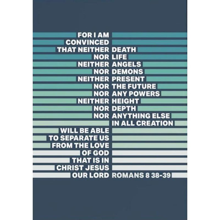 Romans 8 - Green Unframed Poster Print Available In Two Sizes - A4 and A3