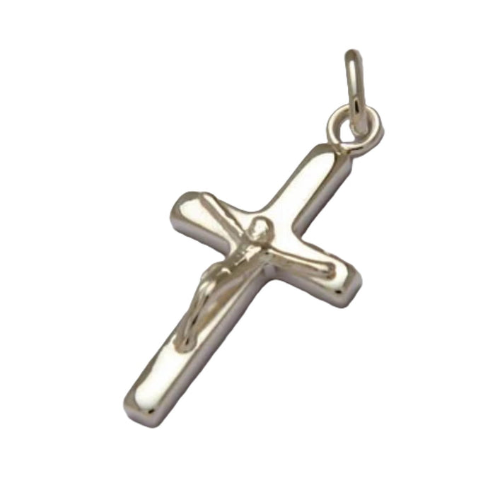 Sterling Silver Crucifix 30mm In Length - Heavy Thick Casting