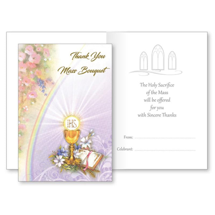 Thank You Mass Bouquet Greetings Card