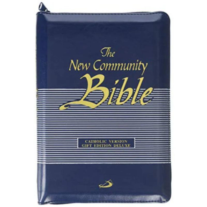 NCB - The New Community Bible, Pocket Blue Zipped With Thumb Index