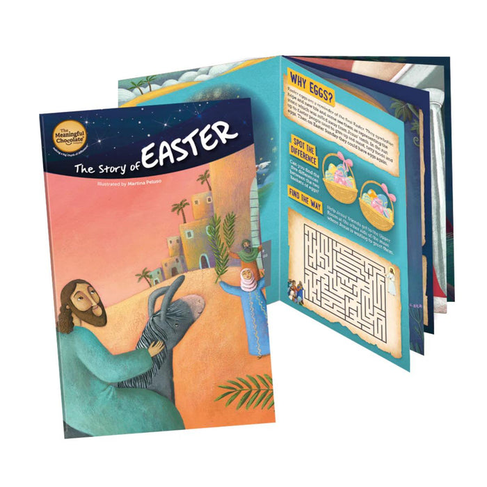 The Real Easter Egg, Fairtrade Dark Chocolate Egg with a 24 Page Easter Story Activity Book, by The Meaningful Chocolate Company