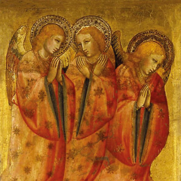 Three Angels, by Olivuccio - Pack of 10 Square Christmas Cards