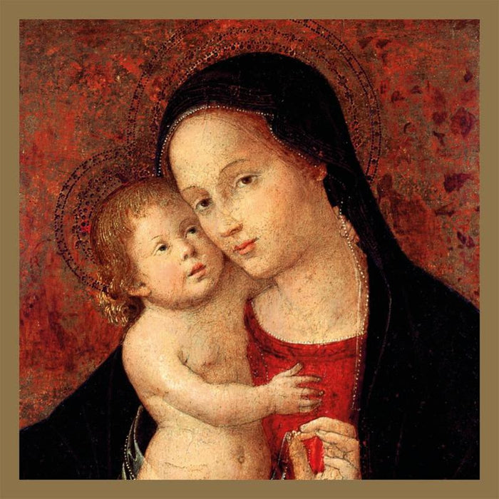 Virgin and Child - Christmas Masterpieces - Pack of 8 Square Christmas Cards