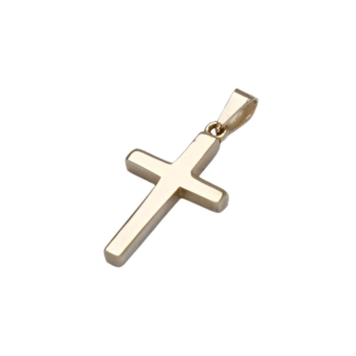 9ct Gold Cross 28mm In Length Thick Cast, SPECIAL ORDER ONLY