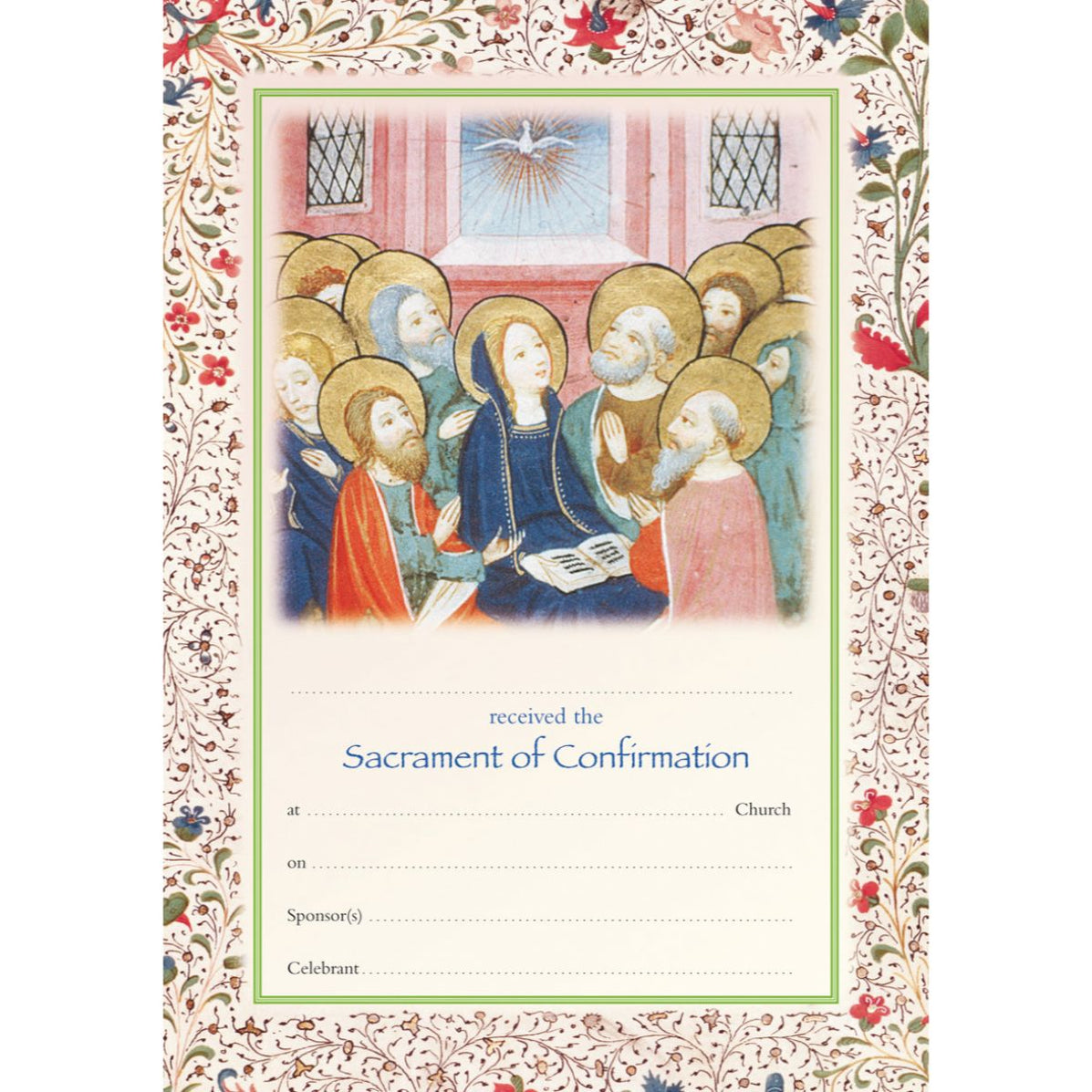 Confirmation Certificate, A4 Size Available In 2 Pack Sizes | Pilgrim ...