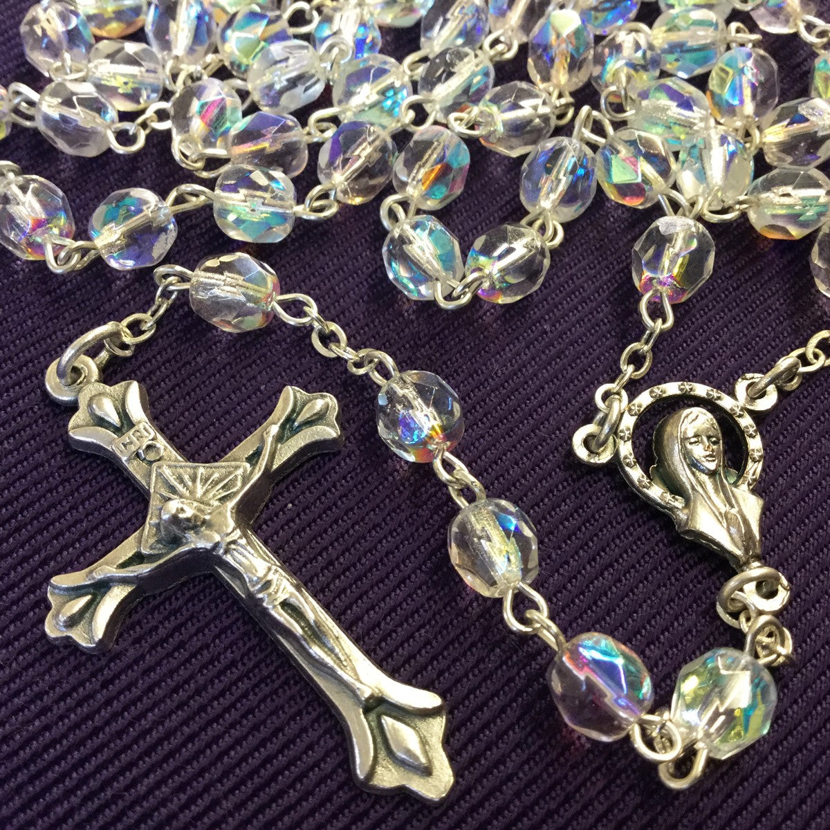 Crystal and Glass Rosary Beads
