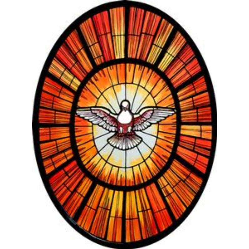 Dove Of The Holy Spirit The Vatican Italy Stained Glass Window Transfer 18 2cm High