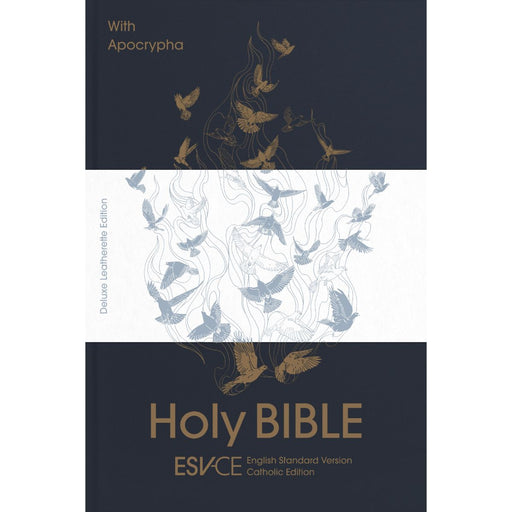 Holy Bible with Apocrypha, Anglicized ESV Deluxe Leatherette Midnight Blue Edition (English Standard Version with Apocrypha)