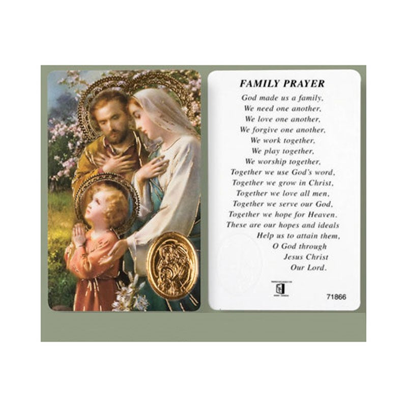 Holy Family, Laminated Prayer Card | Prayer Cards | Pilgrim Shop ...