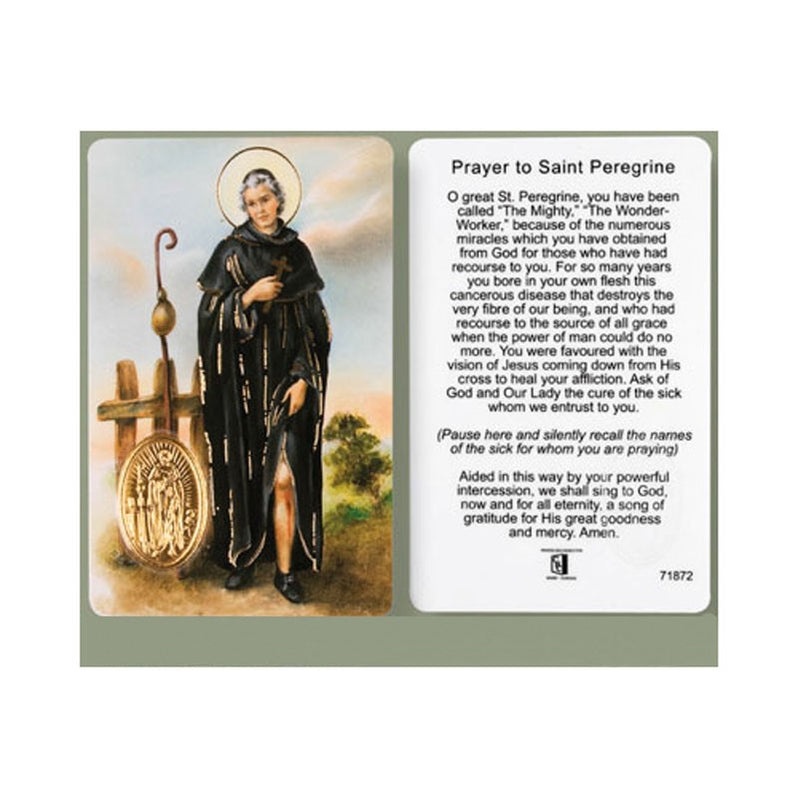 St Peregrine, Laminated Prayer Card | Prayer Cards | Pilgrim Shop ...