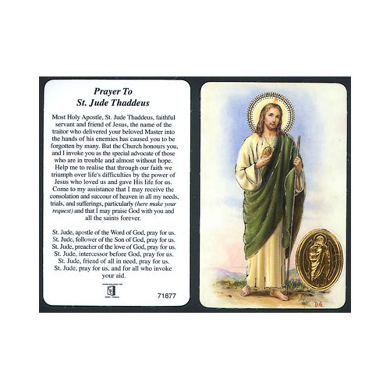 St Jude, Laminated Prayer Card | Prayer Cards | Pilgrim Shop Walsingham ...